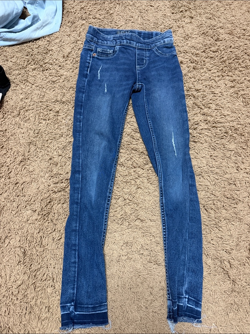 Justice Girls Dark Blue Skinny Jeans